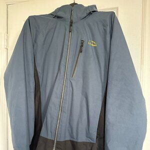 LL Bean Men's Waterproof PrimaLoft Packaway Jacket Navy Blue size L